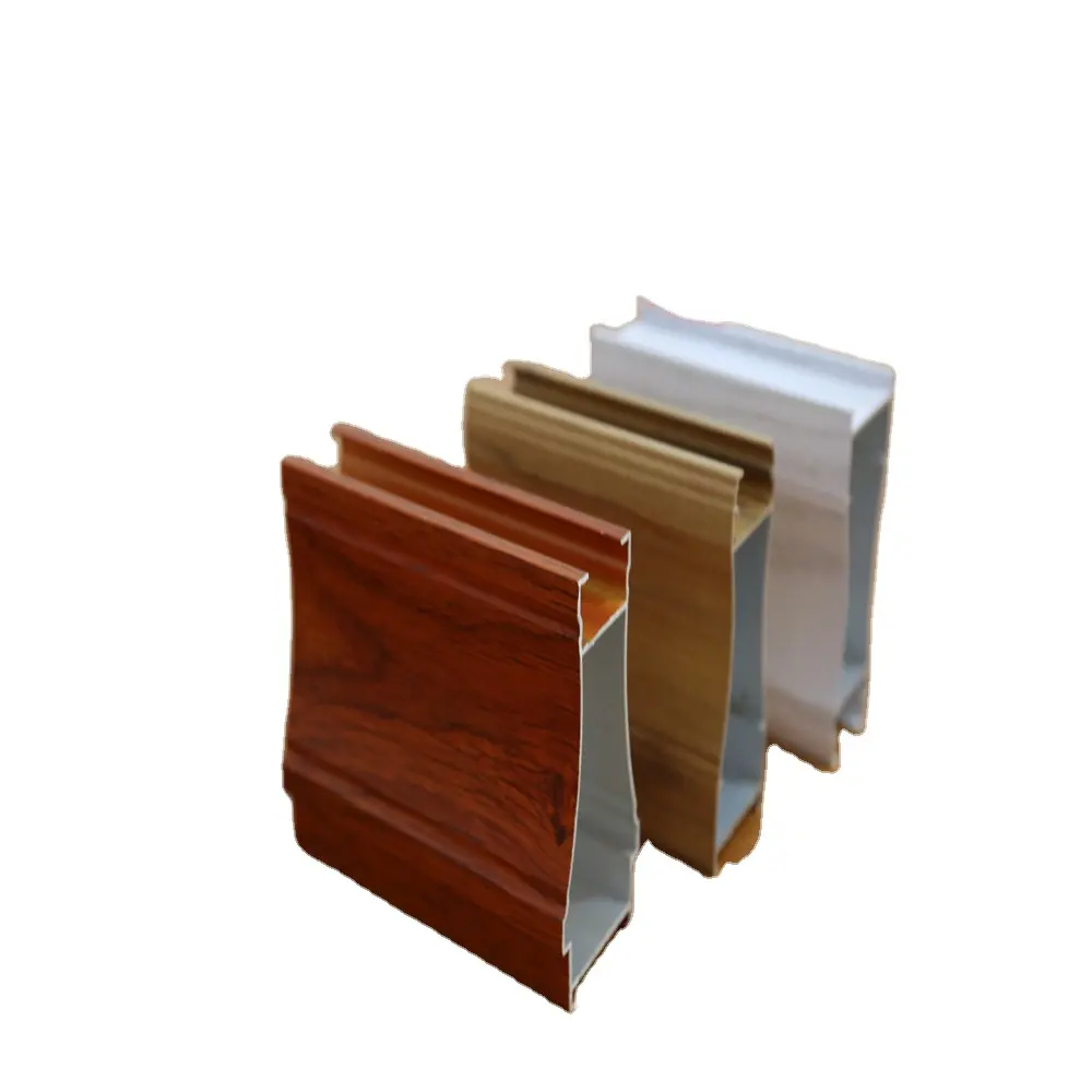 Furniture aluminium profile wood grain printing aluminium factory
