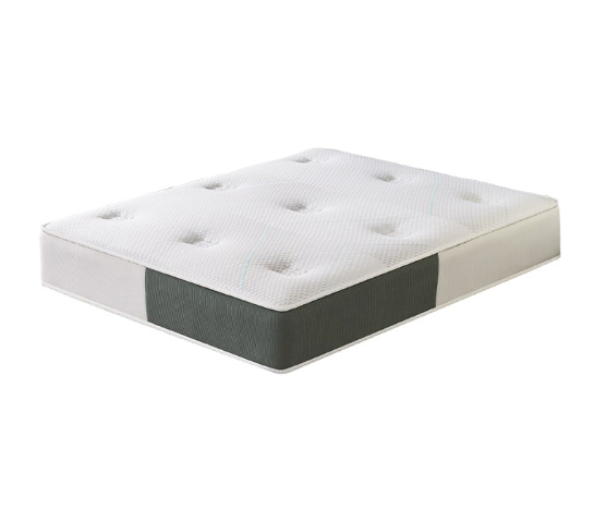 White with green borders