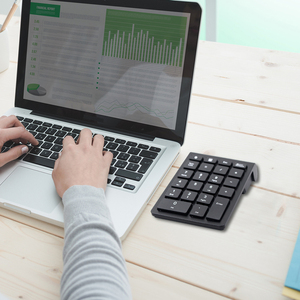 Number Pads Bluetooth <strong>Numeric</strong> <strong>Keypad</strong> <strong>Wireless</strong> Number Pad 22-Key Portable Slim Financial Accounting Numpad for Laptop Computer - Product Image 3