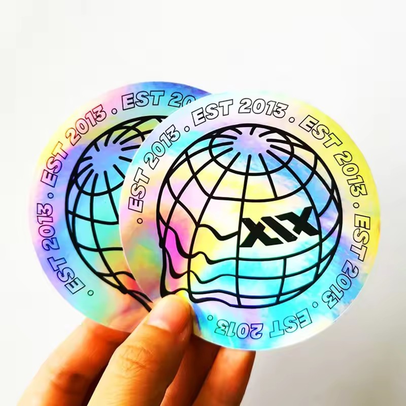 Holographic stickers example 01