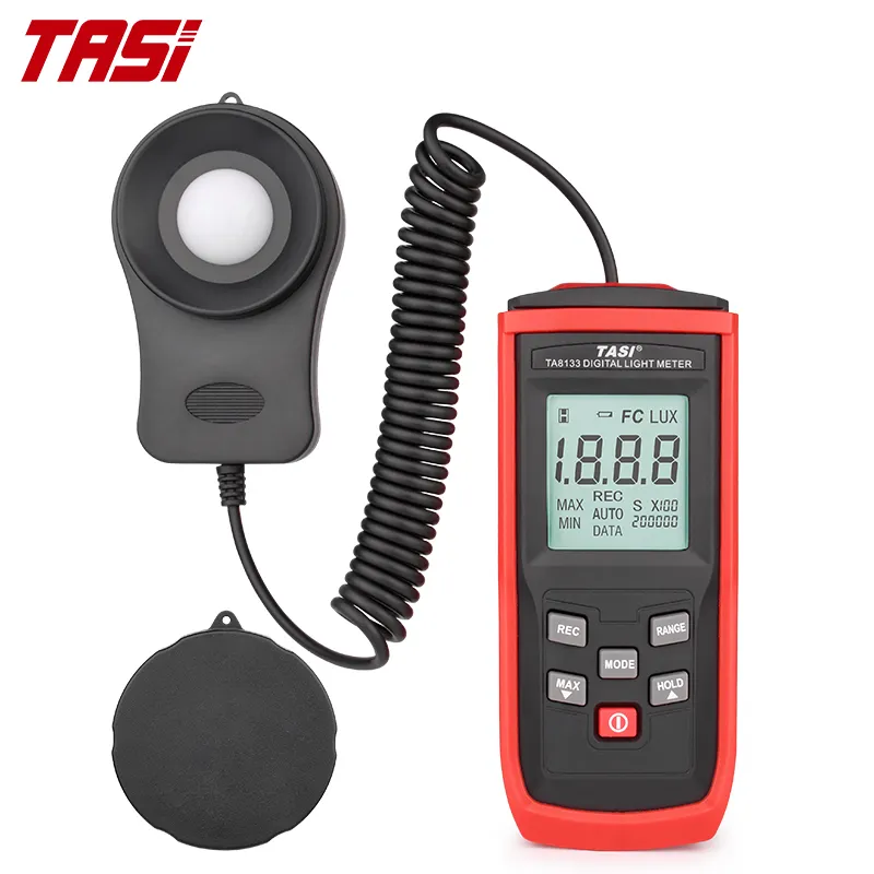 TASI-medidor Digital de luz, medidor de fotografía, foto, medidor de luz, medidor de Lux, TA8133, 200000lux