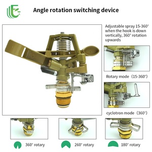Hợp kim & nhựa 360 độ tự động xoay có thể điều chỉnh cánh tay rocker tác động phun nước tưới phun vòi phun cho khu vườn - Product Image 5