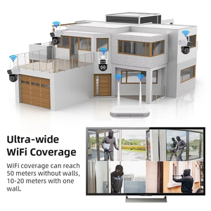 ICsee Xmeye 6mp 8ch sistema di telecamere di sicurezza domestica Wireless Wifi Ptz rete Wireless Nvr Kit Home System Cctv Kit di telecamere - Product Image 5