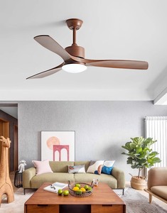 我们的品牌智能室内木制吊扇，配有家用轻型遥控电源功能 - Product Image 5