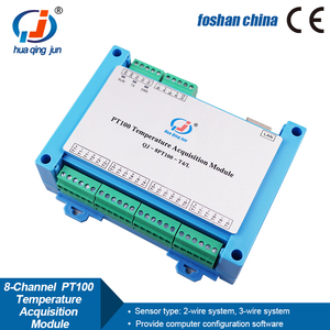 Huaqingjun-Módulo de adquisición de temperatura PT100 de 8 canales, protocolo MODBUS RTU/TCP, resistencia térmica para sensores RTD PT100 - Product Image 2
