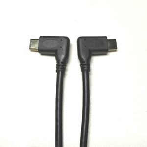 USB3.1 TYPE-C <strong>20CM</strong> Black Cable Right-Angle <strong>USB</strong> C/Type C Data Cables