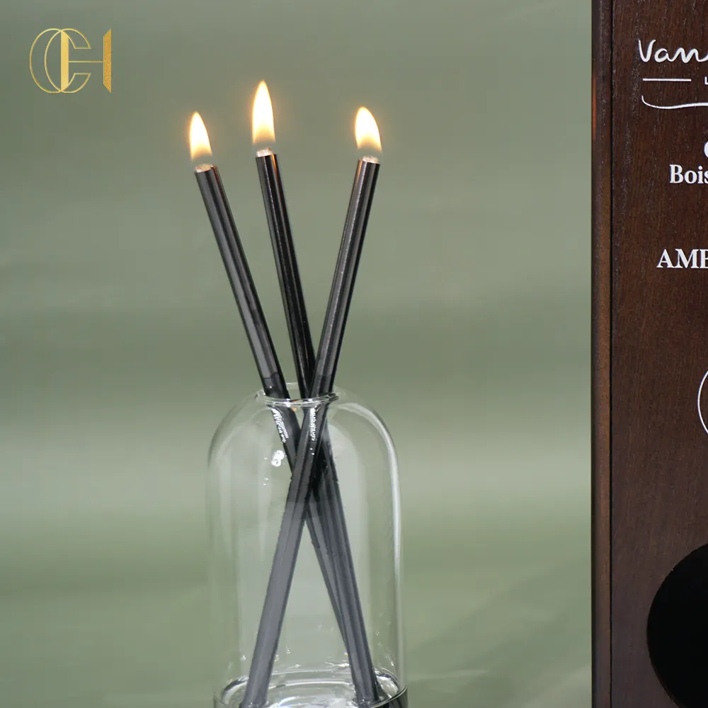 Lámpara de aceite de llama de larga duración, accesorio de decoración del hogar con aceites esenciales, vela líquida sin humo