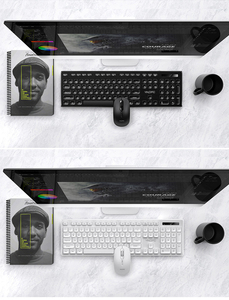 Teclado y ratón inalámbricos de estilo ejecutivo, conjunto de teclado y ratón USB ultrasilencioso para ordenador, Combo de ratón, 2,4G - Product Image 6