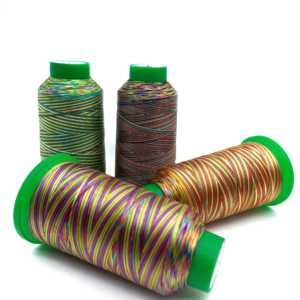Hilo de nailon colorido de alta tenacidad Tex 70 135 420d hilo de coser abigarrado - Product Image 4