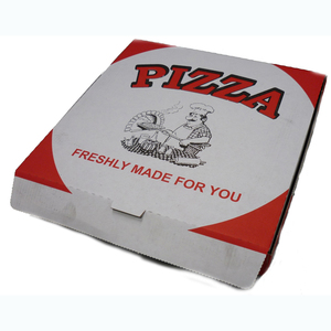 Yüksekliği kaliteli rekabetçi fiyat 30x30x4 cm biyobozunur oluklu karton kağıt pizza ambalaj teslimat kutusu