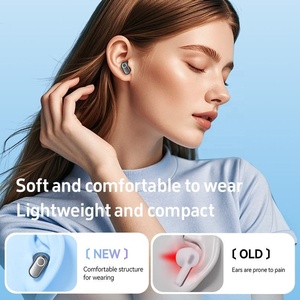 Top Selling Exquisite Mini sem fio In-Ear Earbuds Confortável Sports Music Headset com Display LED Função impermeável