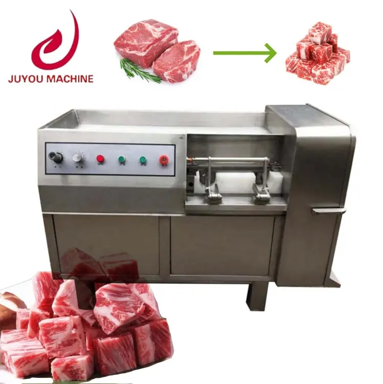 JUYOU mesin pemotong dadu multifungsi, mesin pemotong kubus daging babi dan domba komersial