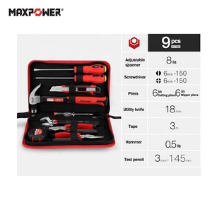 Maxpower Small Basic Tool Set Home Maintenance <strong>Kit</strong> with <strong>Easy</strong> Carrying Bag for Automotive Repairs - Product Image 2