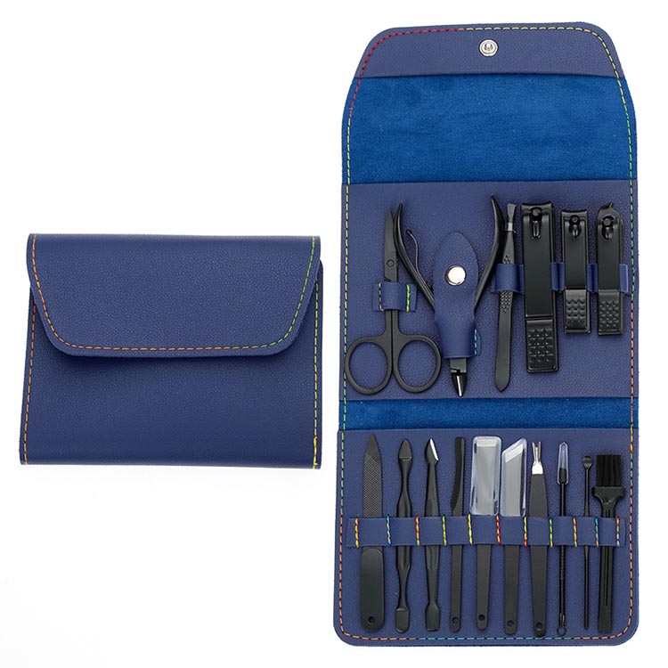 Black with blue case