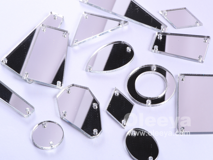 mirror sew on rhinestone