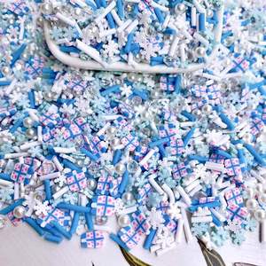 1kg Hot Selling Cute Korea Style Popular Rainbow Candy Christmas Slices Polymer <strong>Clay</strong> <strong>Mixed</strong> Sprinkles for Slime Decoration - Product Image 6