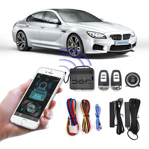 Gran oferta, botón pulsador para iniciar y detener la aplicación de teléfono móvil del motor con encendido de control del sistema de alarmas de coche sin llave BT PKE - Product Image 1