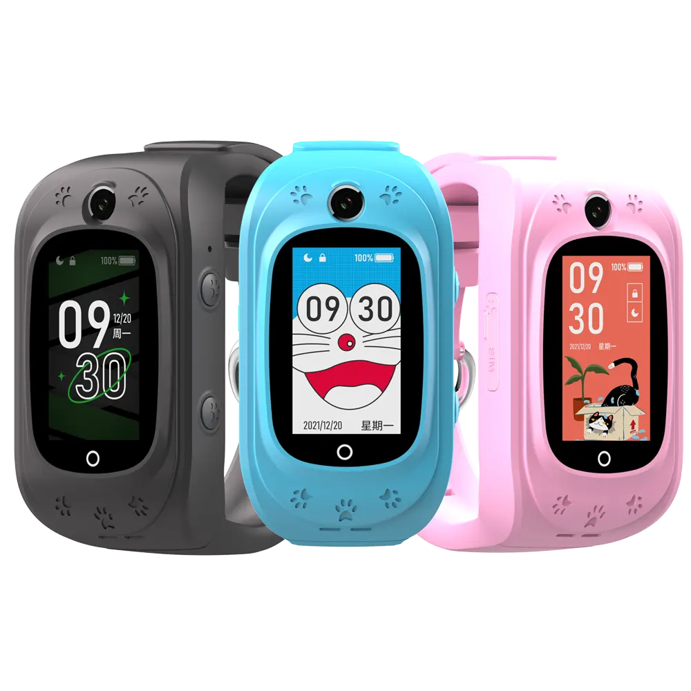 Wonlex Gps Kids Horloge Q50 Pro Slanke Armband Kids Smart Polshorloge Cat Paw Decoratie Smart Watch Met Camera