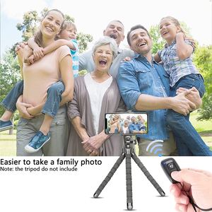Telecomando per fotocamera del telefono per foto e video telecomando per otturatore con pulsante Selfie Wireless BT Clicker per Iphone Android - Product Image 5