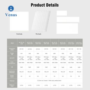 Ticari ofis binası 36w 48w 60w 300x1200mm 600x600mm 60x60cm 595x595mm kare arkadan aydınlatmalı Led Panel AYDINLATMA
