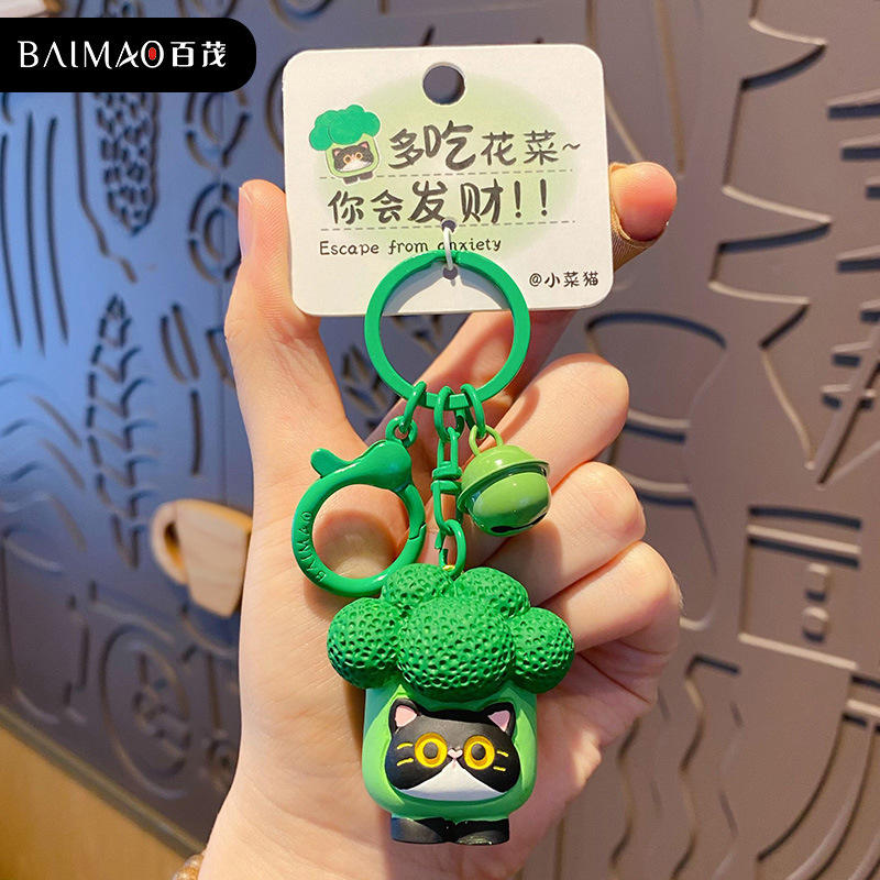 Pendentif série chat petit plat original-chou-fleur miaou