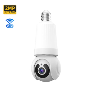 Tavan montaj AC güç ampul ışık kablosuz Ptz kamera güvenlik <span class=keywords><strong>90</strong></span> derece 360 with Pro Wifi kamera ampul ile güvenlik kamerası