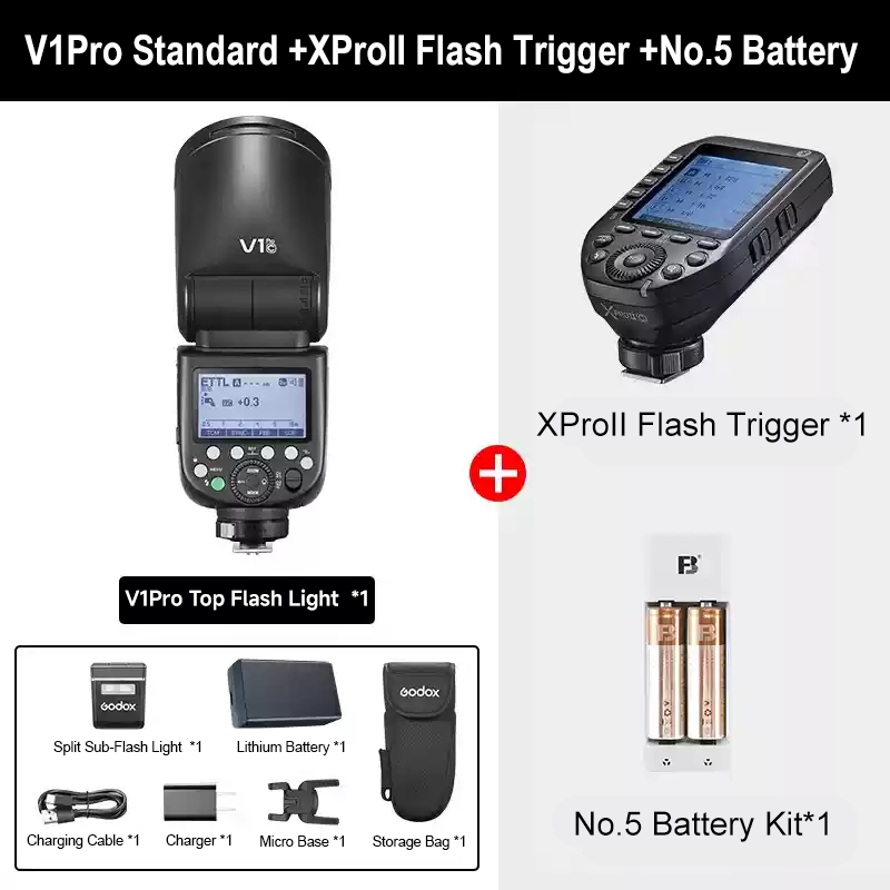 Déclencheur de flash V1Pro + XproII + batterie n°5