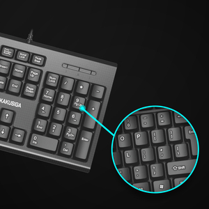 Kakesiga-teclados con cable óptico para ordenador y portátil, producto nuevo con logotipo OEM, USB inteligente