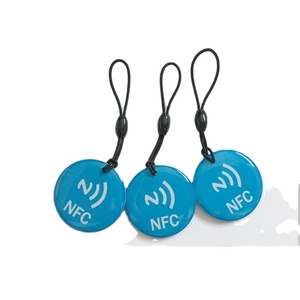 13.56mhz即时社交媒体共享NFC215全环氧标签射频识别环氧钥匙扣卡 - Product Image 1