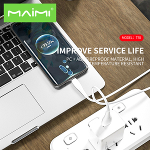 Maimi快速充电器C80充电器T55智能手机壁式适配器<span class=keywords><strong>usb</strong></span>壁式适配器120瓦快速充电插头