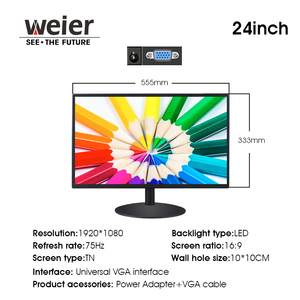 Monitoraggio dello schermo da tavolo weier da 24 pollici curvo 2K 144HZ ps4 HD - Product Image 3