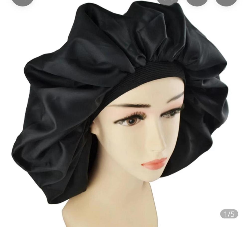45cm satin small band-Black