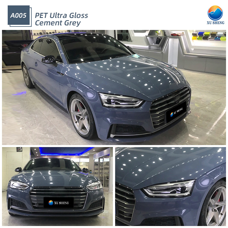 A005 Ciment PET Ultra Brillant Gris