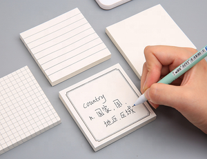 Bloc de notas adhesivas Mini de papelería minimalista de plan diario personalizado con material escolar - Product Image 5