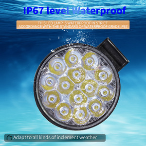 ไฟหน้ารถ3นิ้ว42W ขนาดเล็กไฟตัดหมอกหน้ารถ12V 24V รถบรรทุก SUV 4WD 4X4วิศวกรรมไฟหน้ารถออฟโรดไฟหน้ากลม - Product Image 5