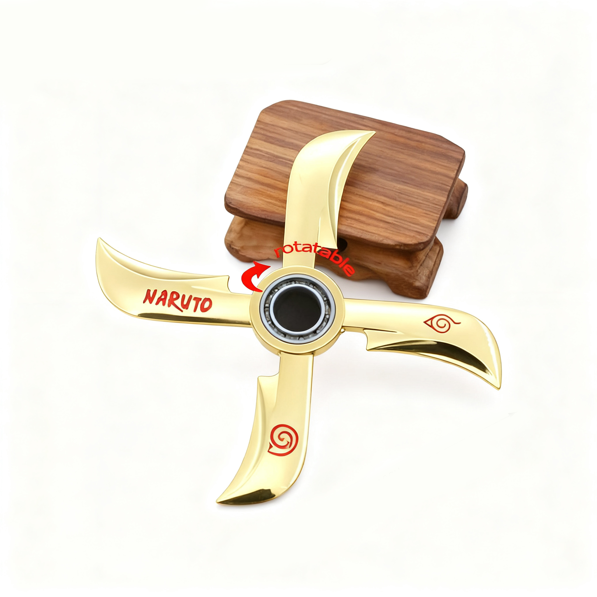 Shuriken rotatif Sasuke (Or) -10CM