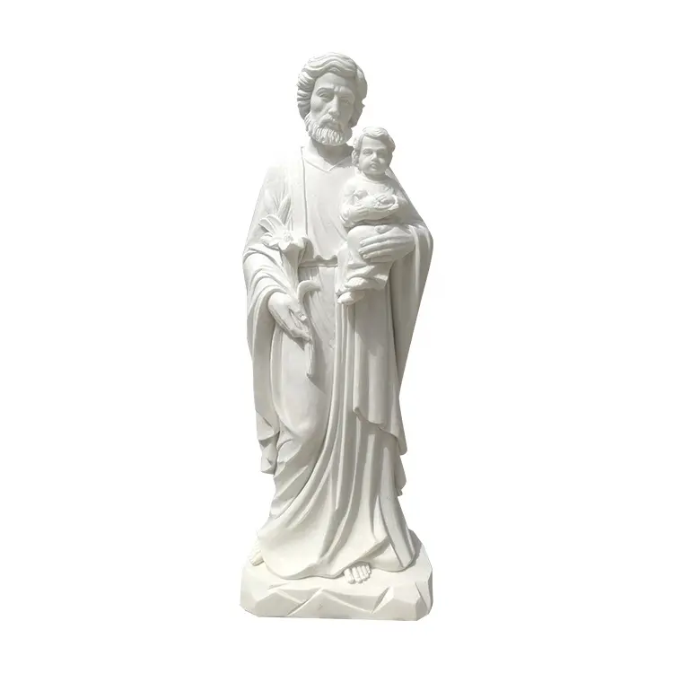 Statue de jésus en marbre sculpté en marbre naturel