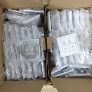 80x80mm Germany <strong>Type</strong> Faceplate Wall Plate Wall Outlet for 2 Keystone Modules Flush-Mounted Data <strong>Connection</strong> Socket - Product Image 4