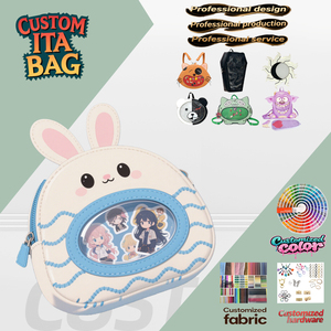 Debang özel temizle PVC tavşan ITA çanta Anime Crossbody omuzdan askili çanta üretici için Pin ekran ile - Product Image 5
