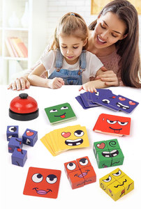2024 Hot Selling Gesicht ändern Magic Cube Kinder Early Education Expression Baustein Puzzle Spielzeug