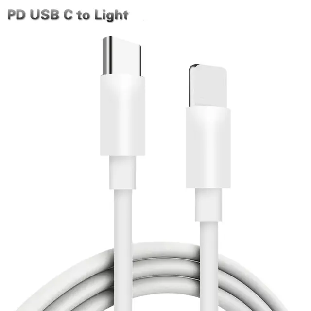 كابل شحن سريع PD 27 واط عالي الجودة كابل شحن USB C عالي السرعة من النوع C إلى L كابل بيانات شحن لهاتف iPhone