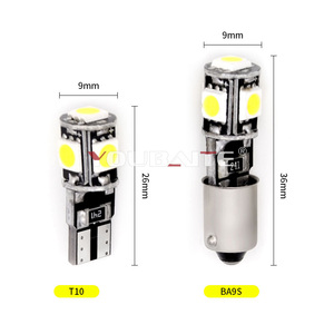 T10 Led 5050 5smd Canbus Light W5w 501 <strong>BA9S</strong> Wedge <strong>Base</strong> Bulb 12v Led Auto Reading Light Licence Plate Lamp