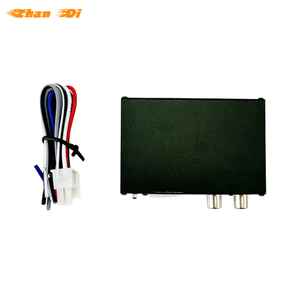 Car Audio RCA Speaker Convertidor de salida de línea de nivel alto a bajo Convertidor de impedancia de coche de 2 canales con dispositivo de retardo de tiempo