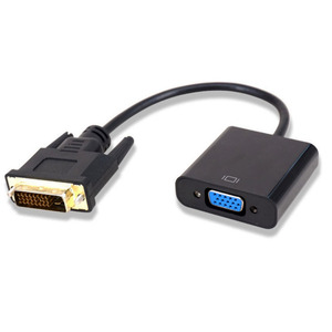 Venta directa de fábrica, convertidor de adaptador personalizado de DVI-D a VGA, 24 + 1 macho a hembra para uso en portátiles - Product Image 2