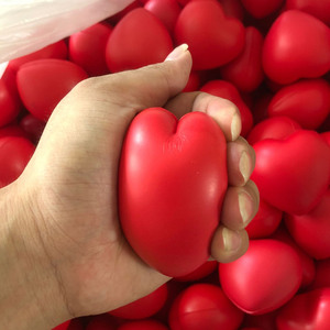 Khuyến Mại Tùy Chỉnh Chất Lượng Cao Pu Căng Thẳng Bóng Tình Yêu Hình Trái Tim Antistress Keychain - Product Image 4