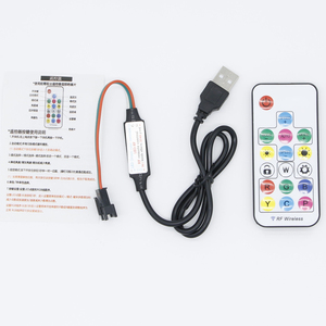 RF 17 ключ светодиодный диммер пульт дистанционного управления для RGB светодиодные полосы света 5050 3528 DC 12 В свет USB разъем с мини-управлением - Product Image 4