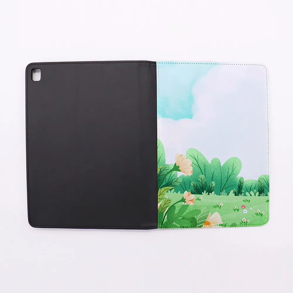 เคส iPad หนังเปล่าพิมพ์ซับลิเมชันแบบกำหนดเองเคสแท็บเล็ตแบบพับได้สำหรับ iPad Air1 Air 2 IPad5 iPad 6 IPad7 IPad8 9.7นิ้ว