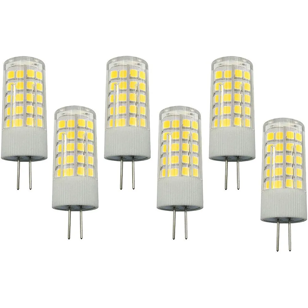 G4LED電球調光可能G4Biピンベース64 LED 2835 SMD6Wウォームホワイト3000KセラミックベースLEDコーンライト家庭用照明寝室用