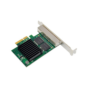 長寿命高品質I350 AM4 1G4ポートRj45PCI Express 1Xイーサネットネットワークアダプターカード - Product Image 3