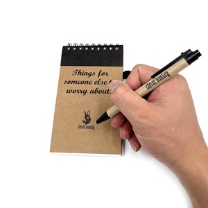 Diseño personalizado Mini Memo Sticky Notes Cuaderno de papel Kraft con bolígrafo Envío rápido - Product Image 3